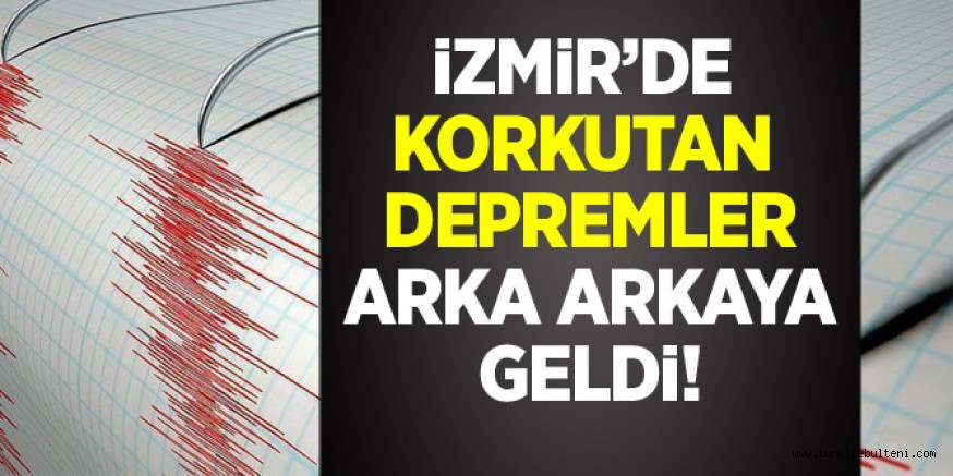 İzmir'de arka arkaya korkutan depremler, Vali ve AFAD'dan açıklama