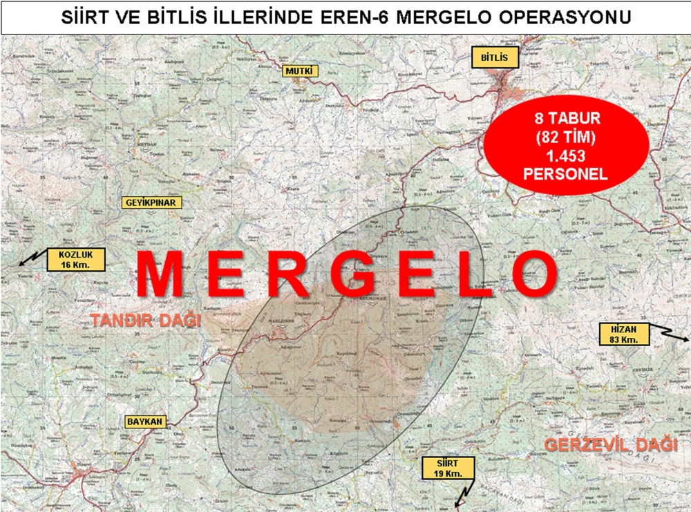 Bitlis ve Siirt’te “Eren -6 Mergelo” Operasyonu başlatıldı