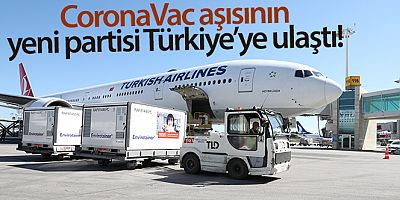 CoronaVac aşısının yeni partisi Türkiye'ye ulaştı