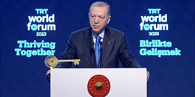 Erdoğan'dan TRT World Forum'da batı medyasına İsrail tepkisi..