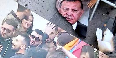 Ermenilerden alçak saldırı! Erdoğan ve Aliyev'in fotoğraflarını yaktılar