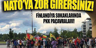 Finlandiya'da terör örgütü PKK yandaşları gösteri düzenledi
