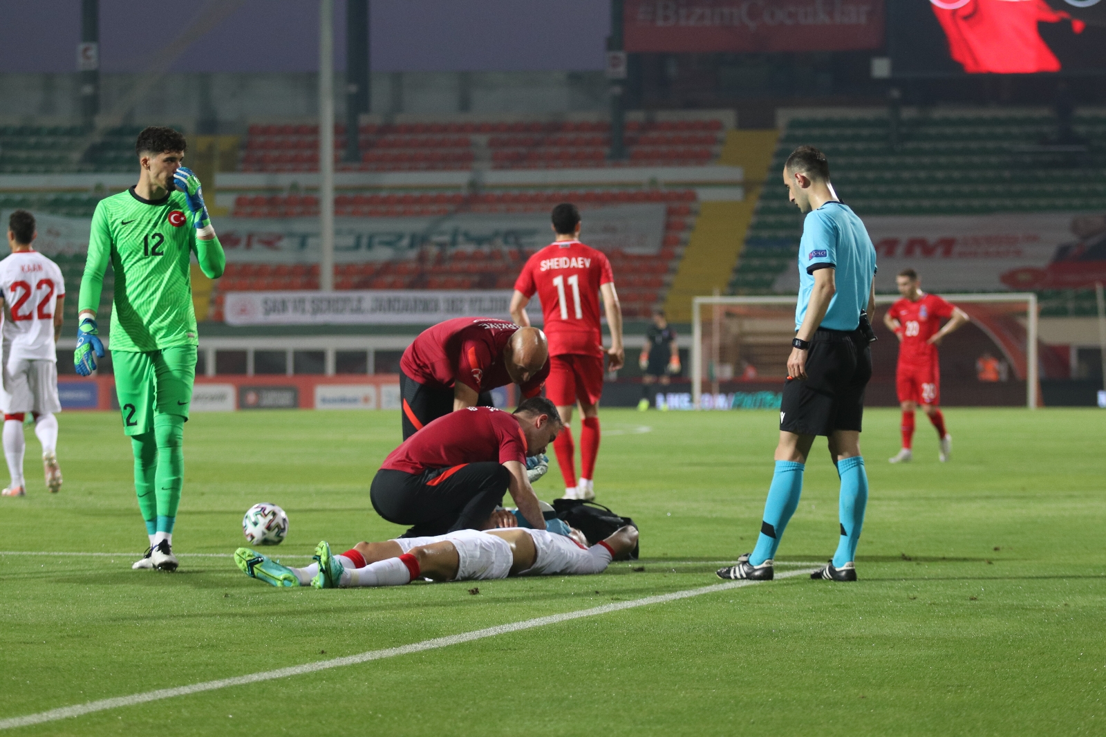 Hazırlık maçı: Türkiye: 0 - Azerbaycan: 0 (Maç devam ediyor)