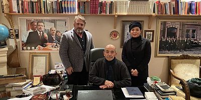 Hüseyin Kaya Türkiye Günlüğü Dergisi sahibi ve Genel Yayın Müdürü Mastafa Çalık'ı ziyaret etti