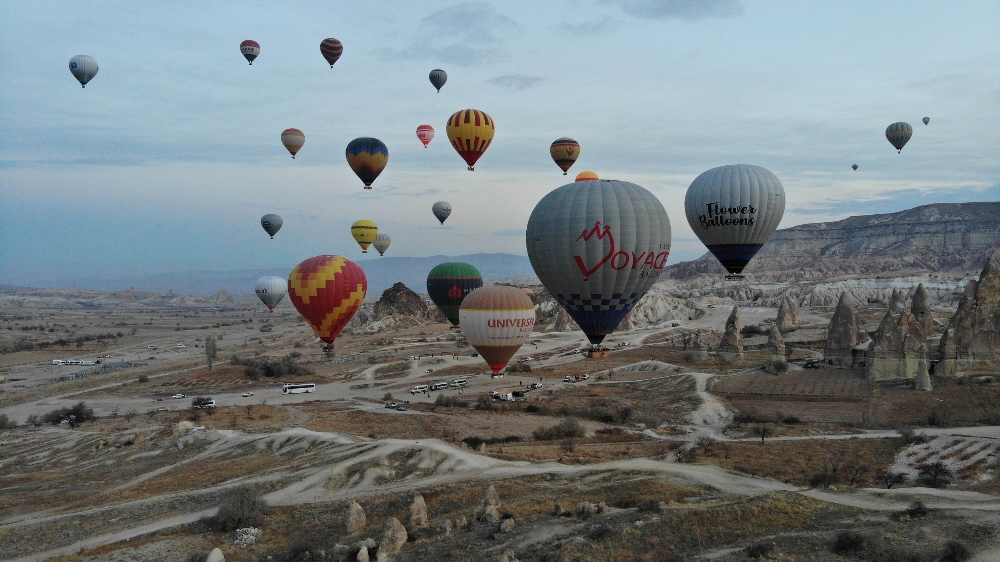 Kapadokya Bölgesini Ocak ayında 42 bin 560 turist ziyaret etti