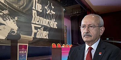 Kılıçdaroğlu pankartında dikkat çeken çizim: Kime 'kukla demokrat' diyorlar?