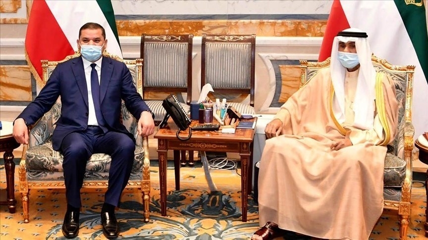 Libya Başbakan Dibeybe, Kuveyt Kralı Al-Sabah ile bir araya geldi
