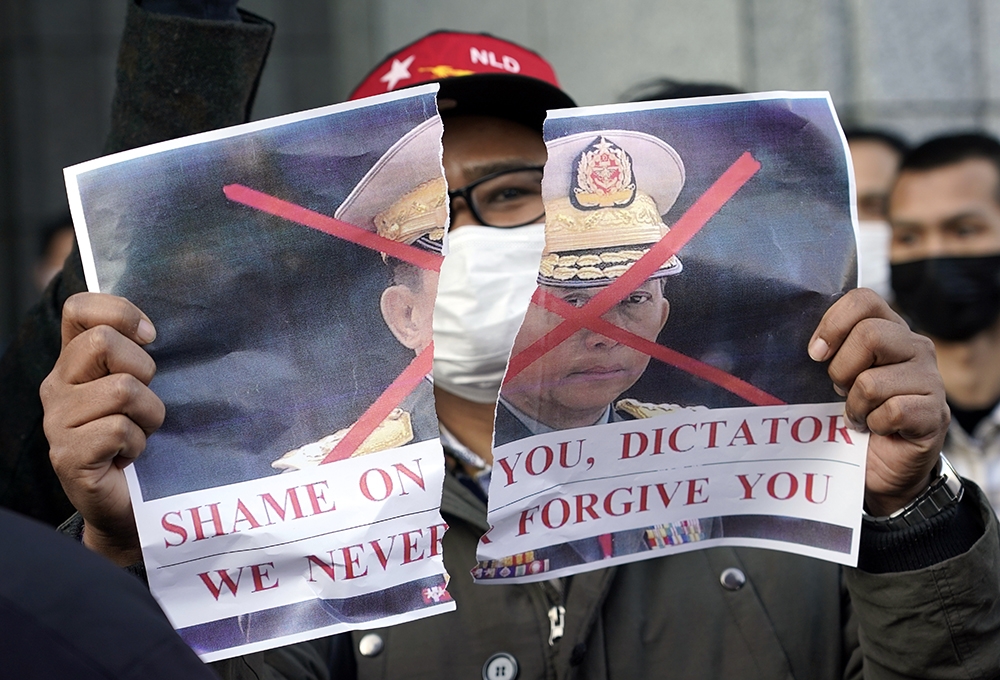 Myanmar’daki askeri darbe Japonya’da protesto edildi