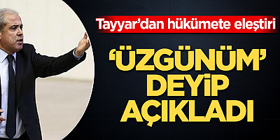 Şamil Tayyar'dan hükümete eleştiri! 'Üzgünüm' deyip açıkladı