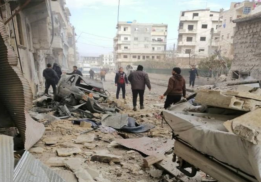 Suriye rejim uçakları İdlib’e saldırdı: 1 ölü, 7 yaralı