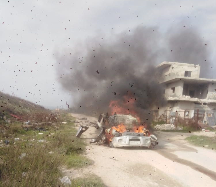 Suriye’de sivil araca füzeli saldırı: 7 ölü, 3 yaralı
