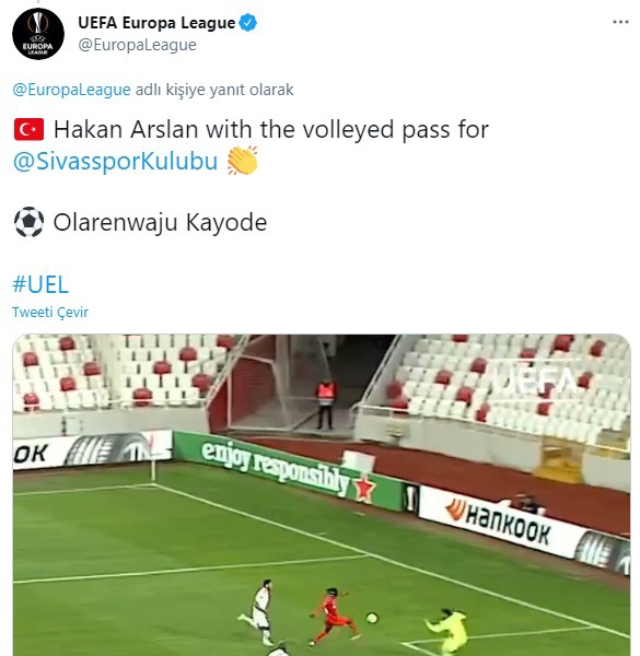 UEFA’dan Sivasspor hatırlatması