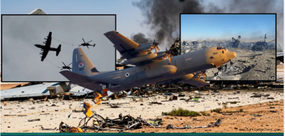 ABD İran'da 300 milyon dolarlık uçaklarını bizzat imha edip pilot kaçırdı