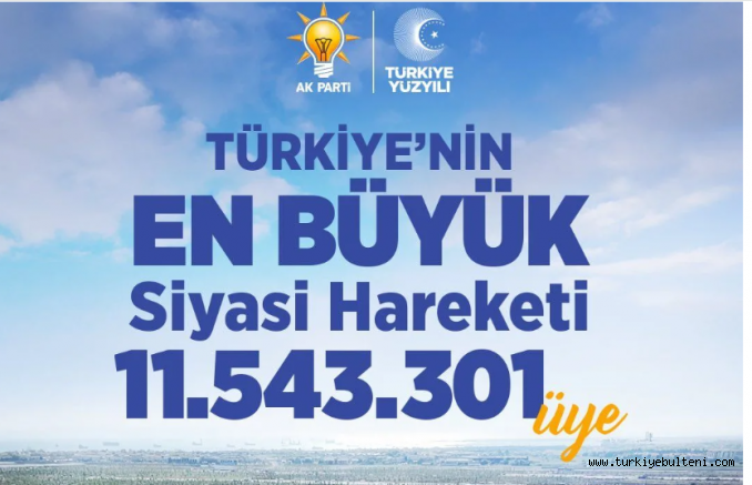 AK Parti üye sayısında zirvede! Erdoğan'dan teşkilata tebrik mesajı