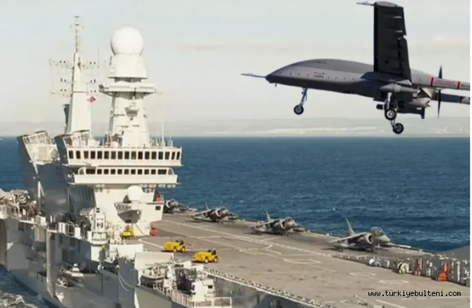 Cavour uçak gemisine Türk İHA'sı...