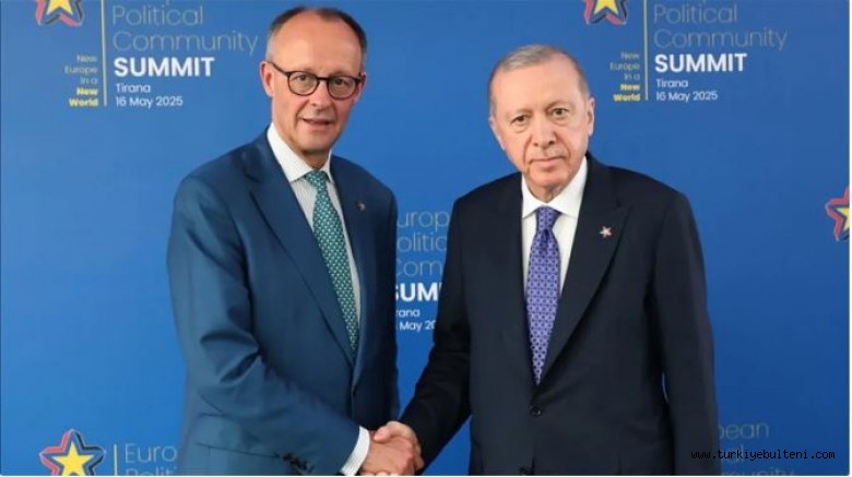 Cumhurbaşkanı Erdoğan, Almanya Başbakanı Merz ile görüştü