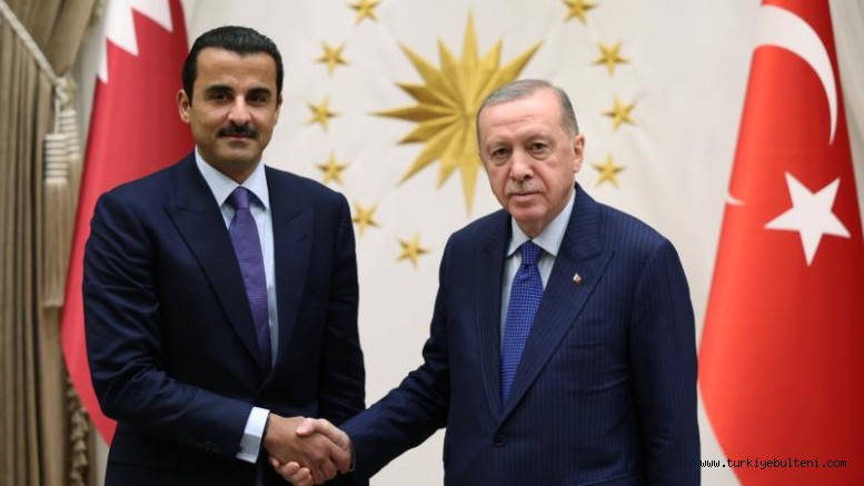 Cumhurbaşkanı Erdoğan, Katar Emiri Al Sani ile görüştü