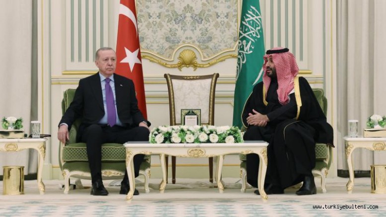 Cumhurbaşkanı Erdoğan, Suudi Arabistan  Prensi Selman ile görüştü