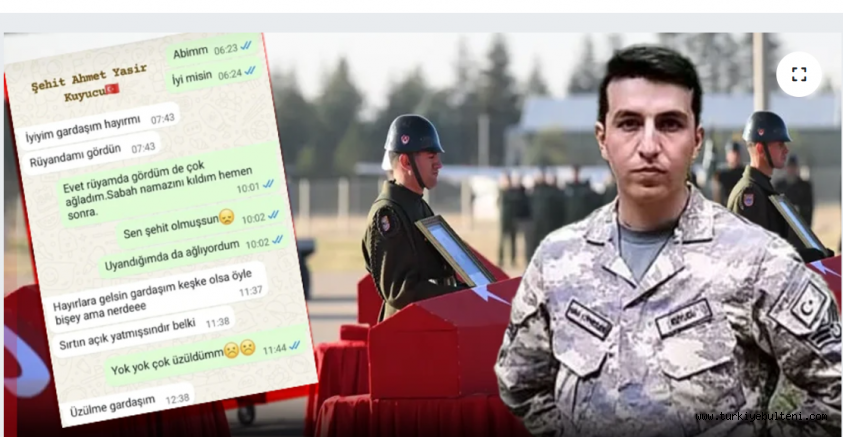 Şehidimizin kız kardeşiyle son mesajı ortaya çıktı: Sen şehit olmuşsun