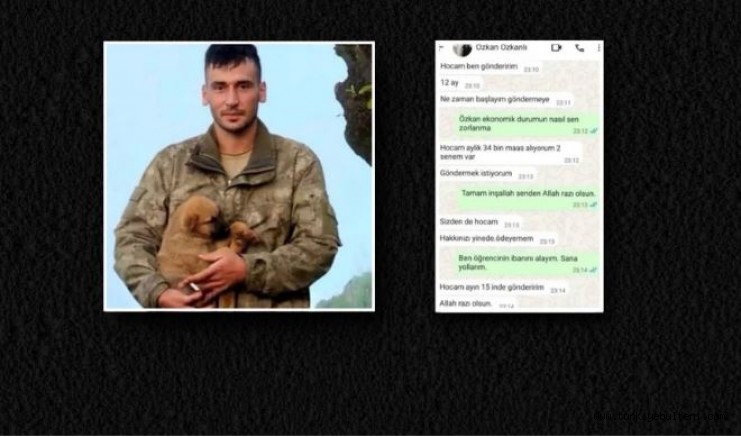 Şehit Özkan Özkanlı'nın yetim öğrencilere burs verdiği ortaya çıktı...
