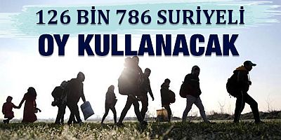 126 bin 786 Suriyeli oy kullanacak