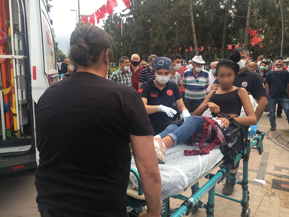 13 yaşındaki kızı sokak ortasında bıçaklayan zanlı yakalandı