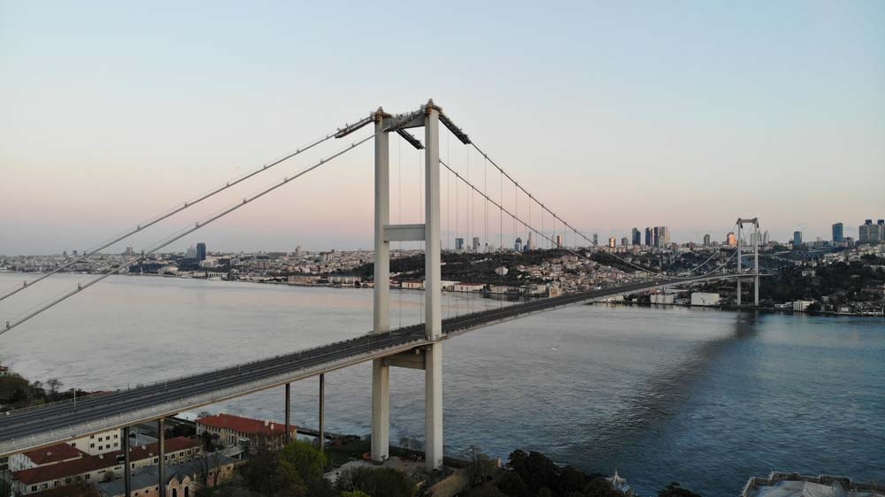 15 Temmuz Şehitler Köprüsü 4 günlük sokağa çıkma kısıtlaması sonrası boş kaldı