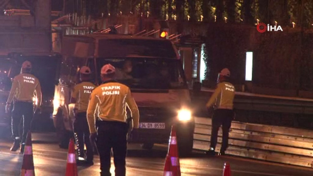 15 Temmuz Şehitler Köprüsü’nde polis ekipleri denetime başladı