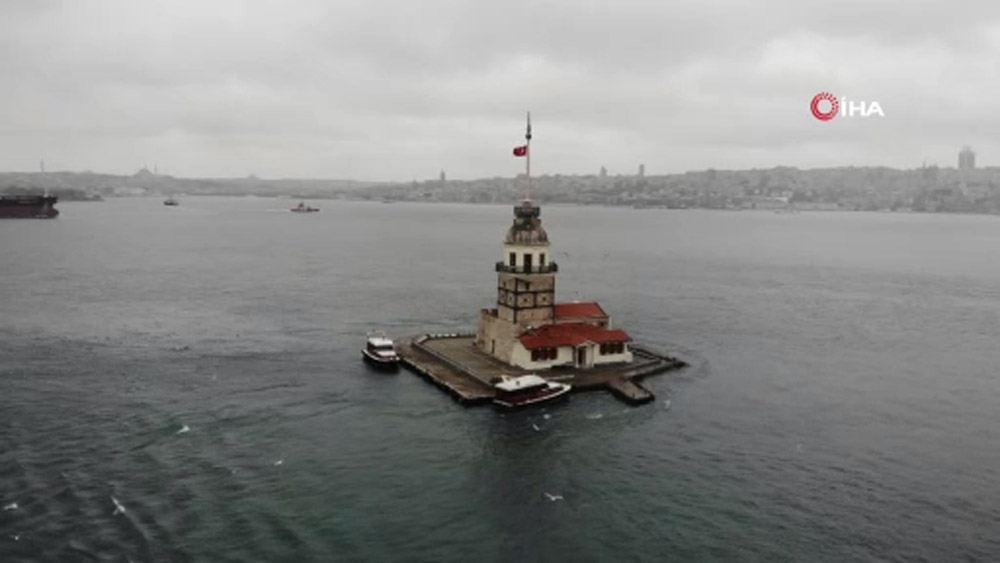 1800’lü yılların karantina hastanesi  havadan görüntülendi