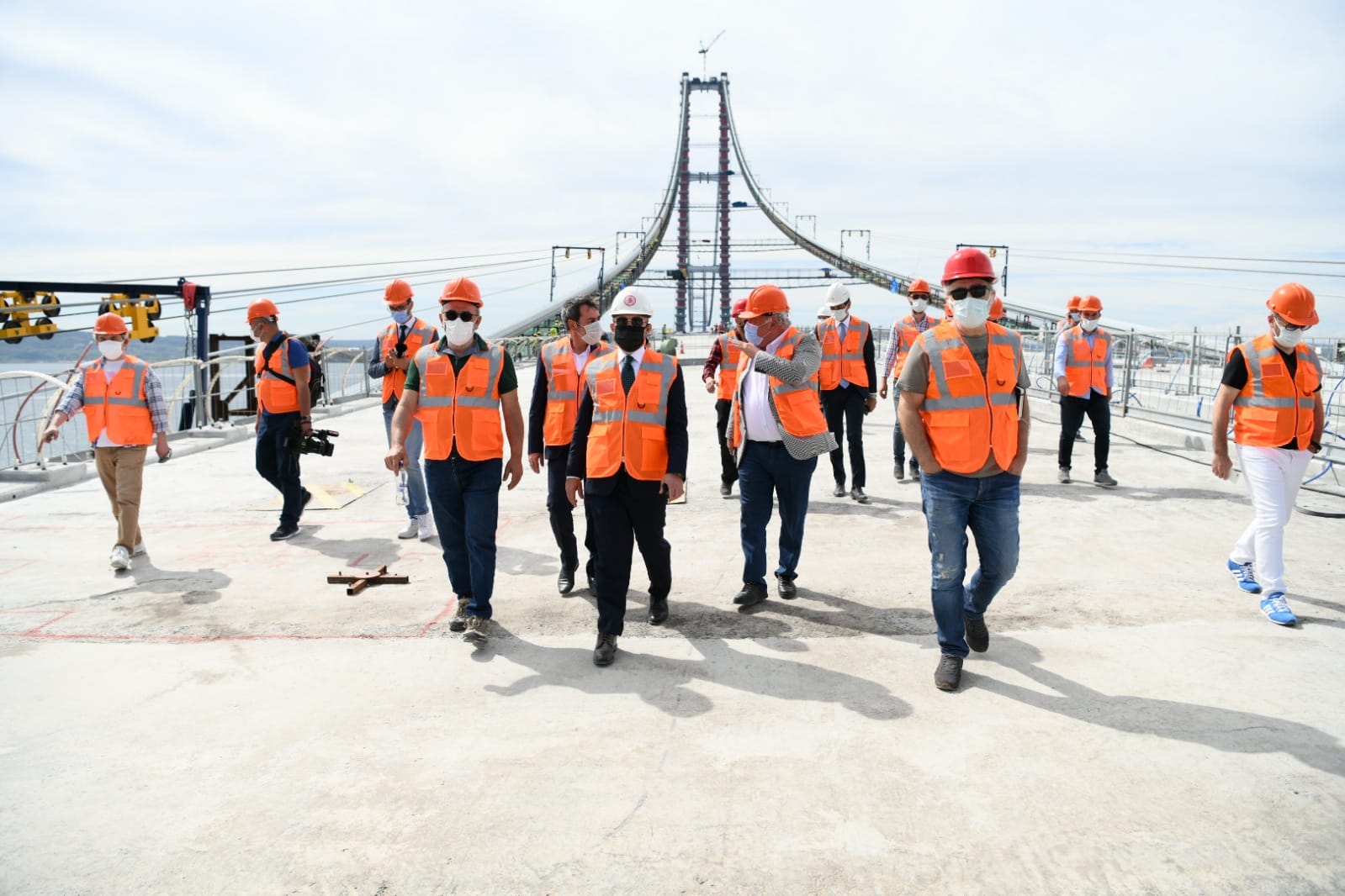 1915 Çanakkale Köprüsü’nün ana halat kablo montajı tamamlandı