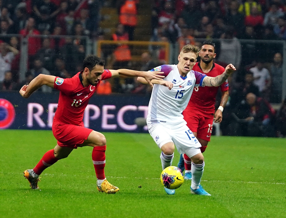 2020 Avrupa Futbol Şampiyonası Elemeleri: Türkiye: 0 - İzlanda: 0 (İlk Yarı)