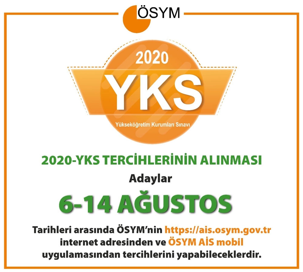 2020-YKS tercihleri başladı