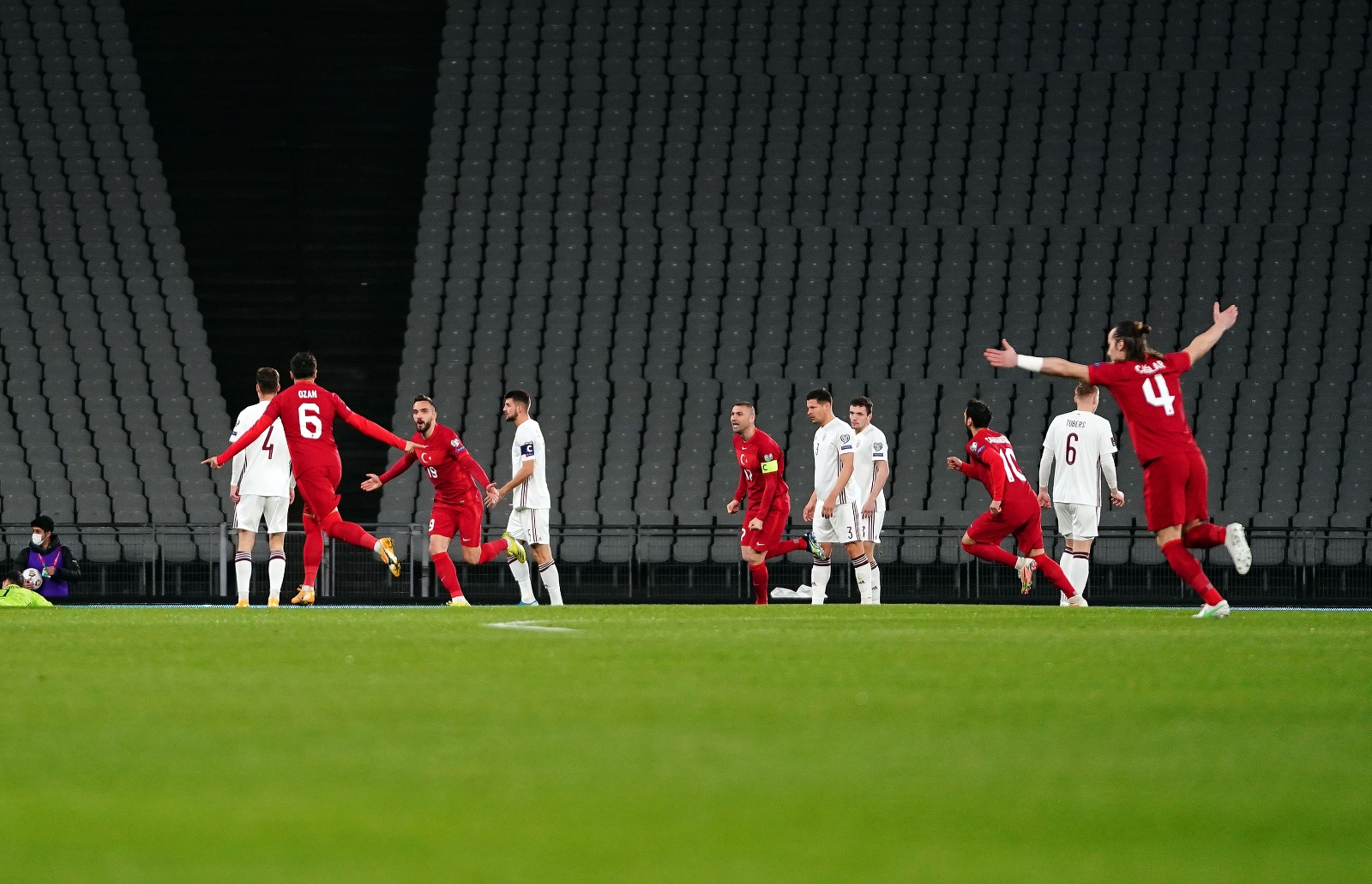 2022 FIFA Dünya Kupası Avrupa Elemeleri: Türkiye: 2 - Letonya: 1 (İlk yarı)