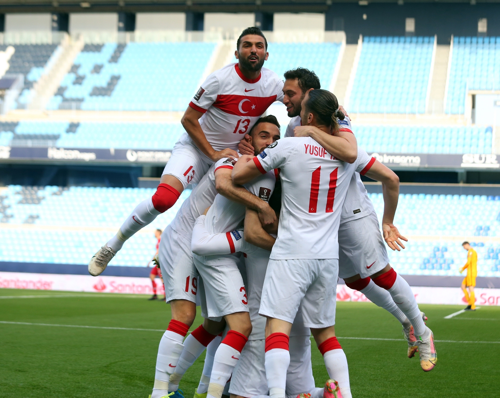 2022 FIFA Dünya Kupası Elemeleri: Norveç: 0 - Türkiye: 2 (İlk yarı)