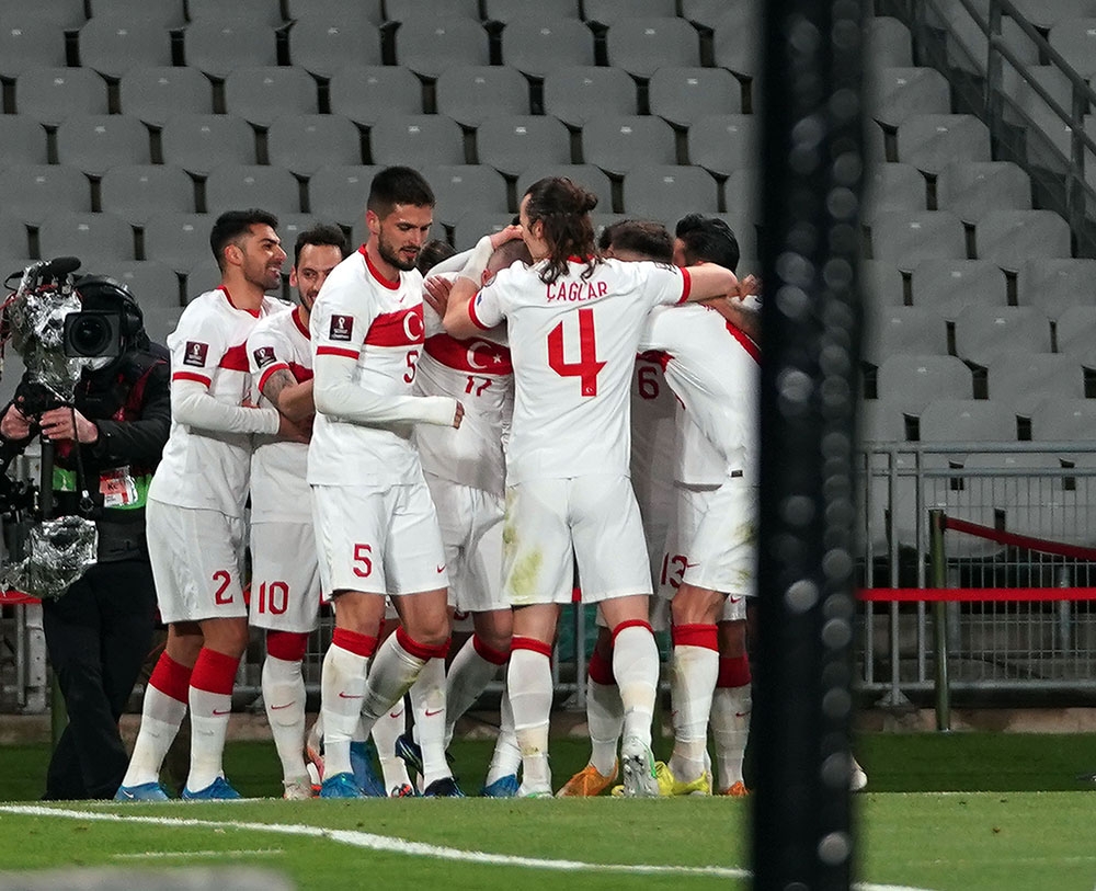 2022 FIFA Dünya Kupası Elemeleri: Türkiye: 2 - Hollanda: 0 (İlk yarı)
