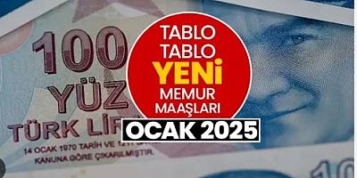 2025 Ocak memur zam oranı belli oldu