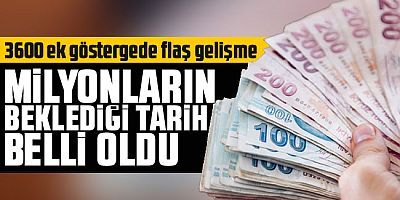 3600 ek gösterge düzenlemesinde tarih belli oldu