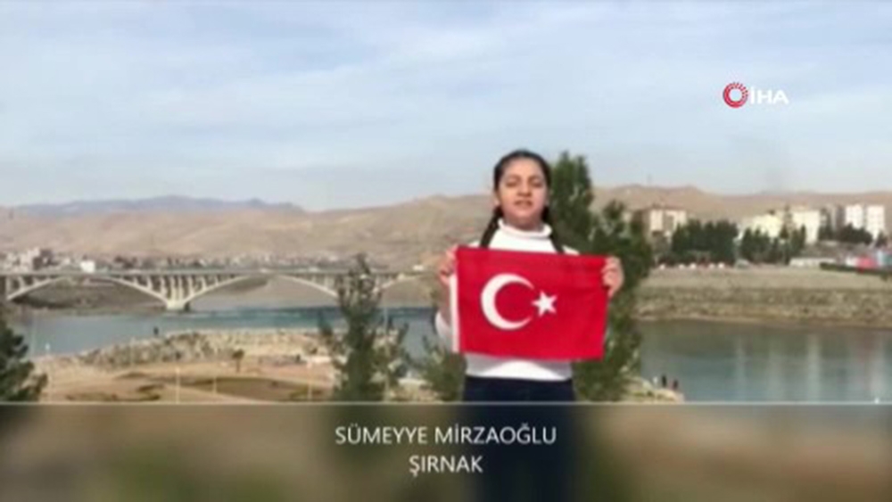 41 ilden, 41 öğrenci tek yürek oldu İstiklal Marşı’nı okudu