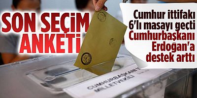 6'lı masa çöktü Cumhur İttifakı kritik eşiği aştı.. İşte son oy durumu