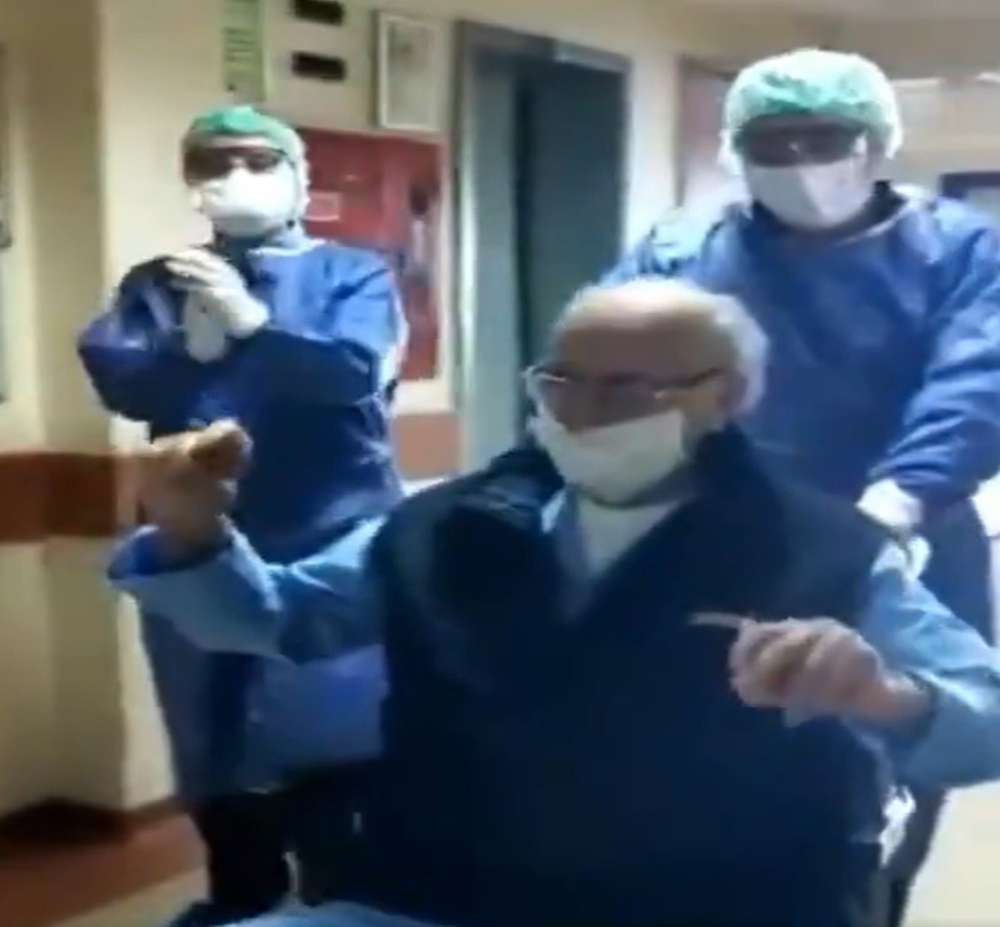 95 yaşında korona virüsü yendi
