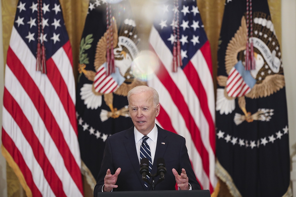 ABD Başkanı Biden, ilk resmi basın toplantısını gerçekleştirdi