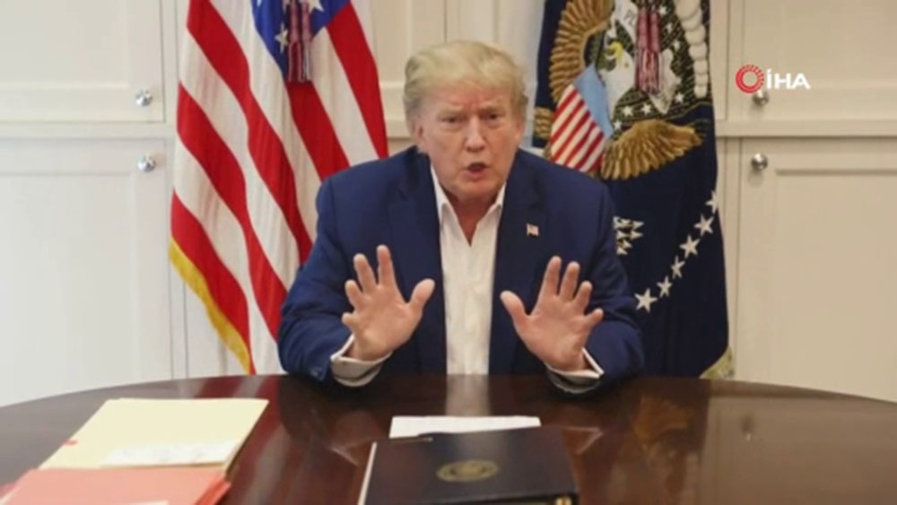 ABD Başkanı Trump’dan hastaneye kaldırıldıktan sonra ilk açıklama