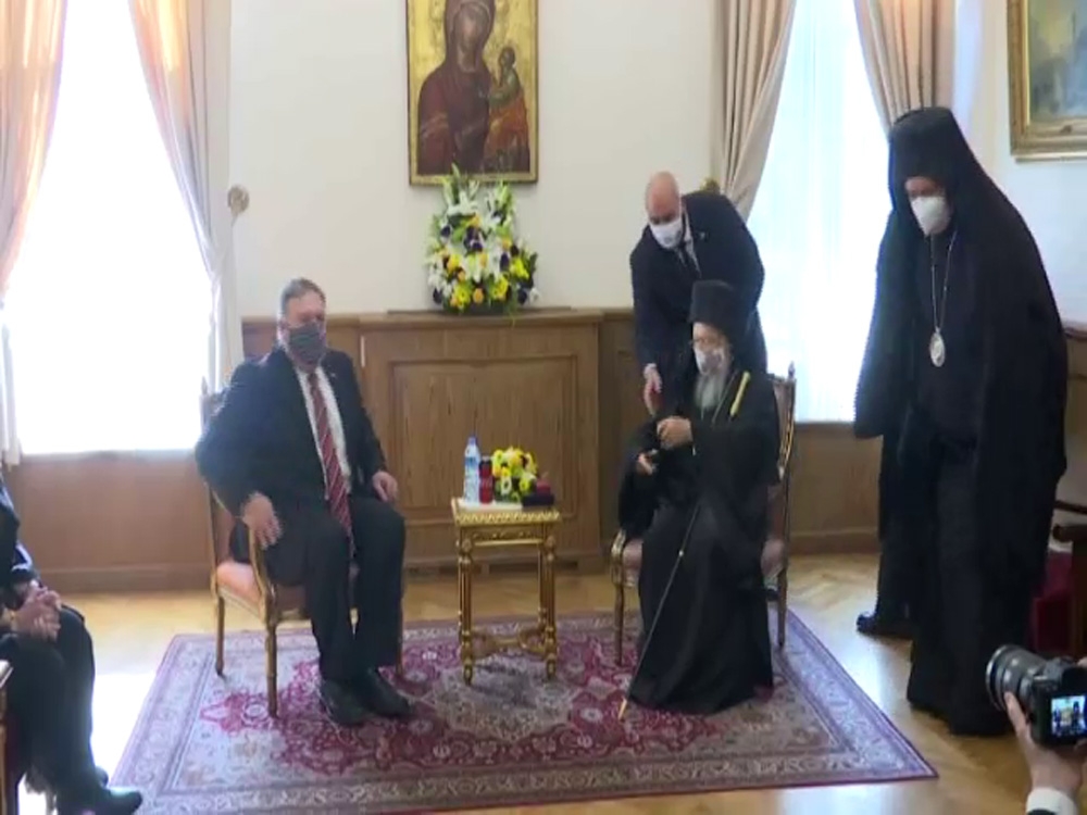 ABD Dışişleri Bakanı Mike Pompeo, Patrik Bartholomeos ile görüştü