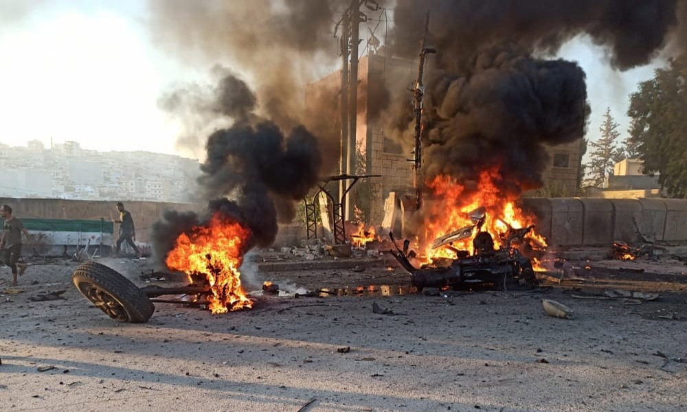 Afrin’de bomba yüklü araç patladı: 1 ölü, 5 yaralı