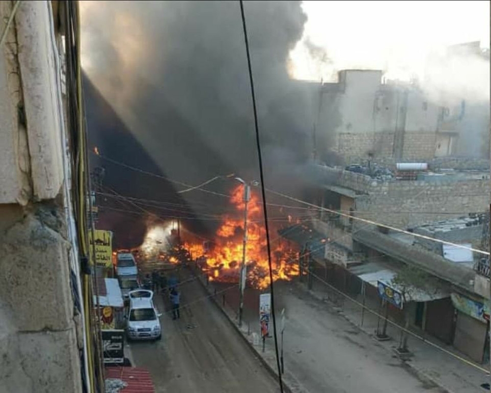 Afrin’deki patlamada 8 sivil hayatını kaybetti