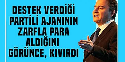 Ajana destek veren DEVA Partisi para aldığını görünce şoka girdi