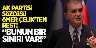 AK Parti Sözcüsü Ömer Çelik'ten rest! 