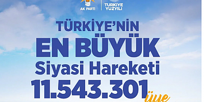 AK Parti üye sayısında zirvede! Erdoğan'dan teşkilata tebrik mesajı