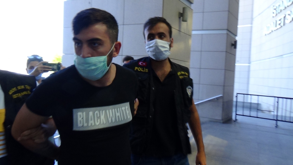 Alibeyköy’de trafikte kadına dehşeti yaşatan şahıs adliyeye getirildi