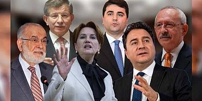 Altılı masadan kaosa dönüş taslağı.. Hedef istikrasız Türkiye! 